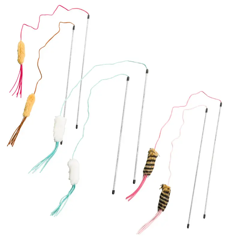 Ethical Products Leather Strand Teaser Wand 44" 1