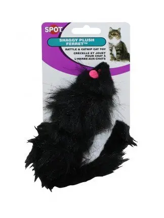 Ethical Products Shaggy Plush Ferret Rattle & Catnip 1