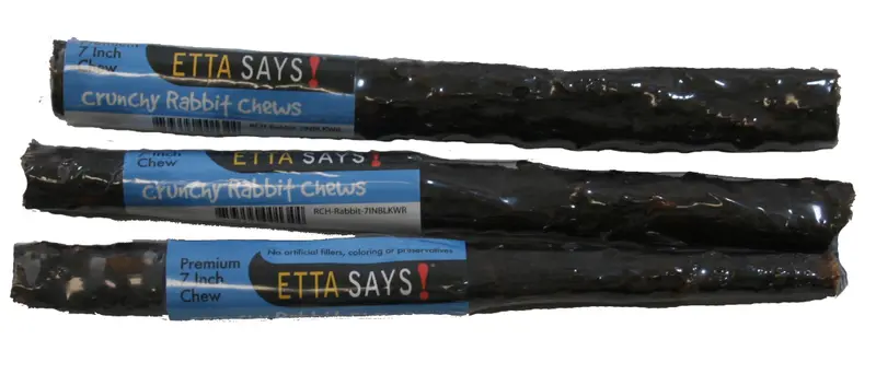 Etta Says Crunchy Rabbit Chews Dog Treats 1