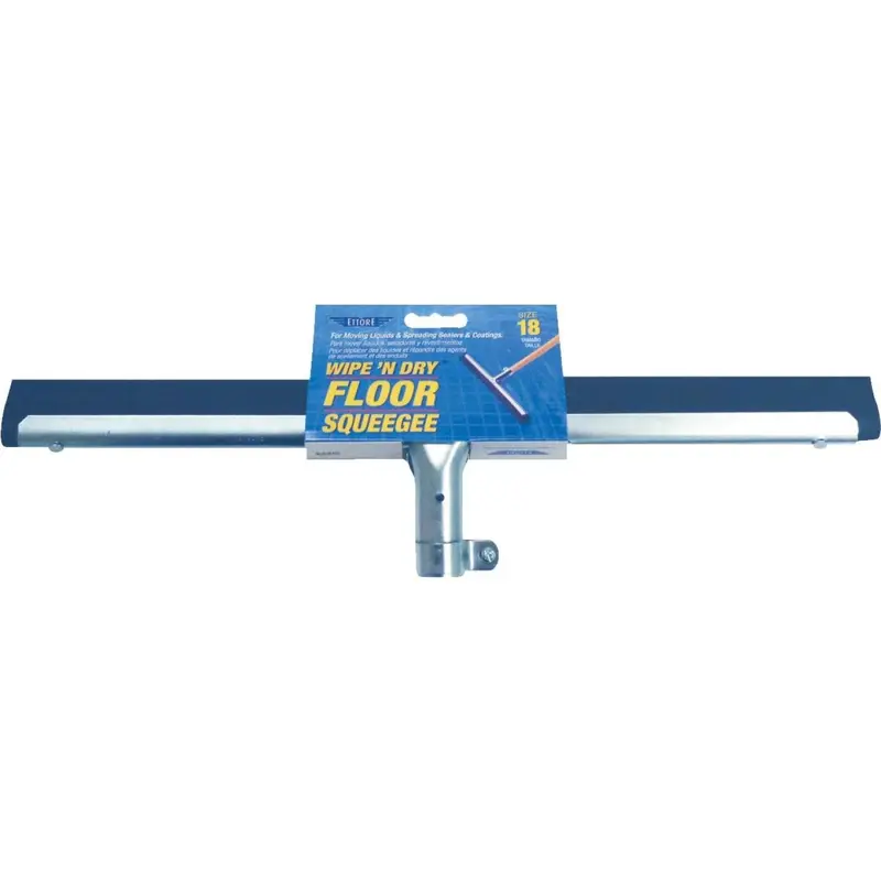 Ettore Wipe'n Dry 18 In. Straight Rubber Floor Squeegee 1