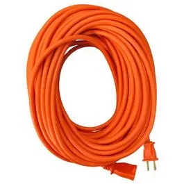 Extension Cord, 16/2 Sjtw, Orange Round Vinyl, 100-Ft. 1