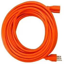 Extension Cord, 16/3, Orange, 25-Ft. 1