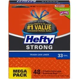 Extra Strong Trash Can Liner, Extra Large, 33-Gal., 48-Ct. 1