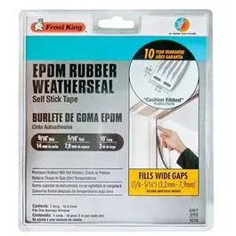 Extreme Weatherseal Tape, 9/16W X 5/16-In. T X 10-Ft. 1