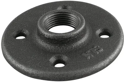 F-12 Flange 1/2 Black Floor 1