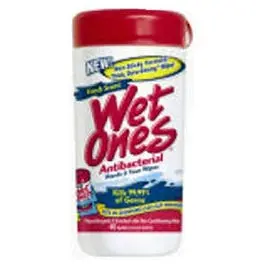 Face & Hand Wipes, Antibacterial, 40-Ct. 1