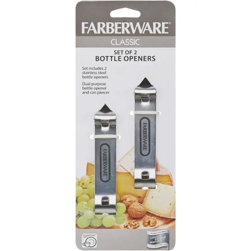 Farberware Stainless Steel Bottle Openers (2 Count) 1