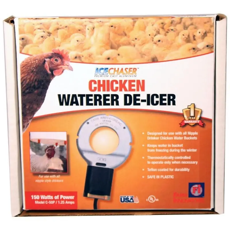 Farm Innovators Chicken Waterer Deicer For Nipple-Style Drinkers 1