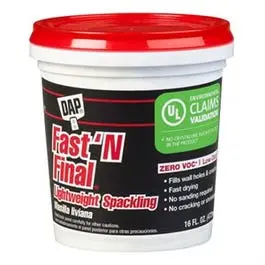 Fast ' N Final Spackling, Lightweight Formula, 1-Pt. 1