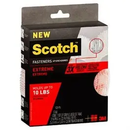 Fastener, Reclosable, Clear, 1-In. X 10-Ft. 1