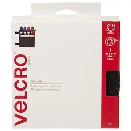 Fastener Tape, Black, .75-In. X 15-Ft. 1