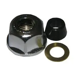 Faucet Chrome Plated Supply Tube Connection Nut 3/8-In. Tube X 41641-In. Fip 1