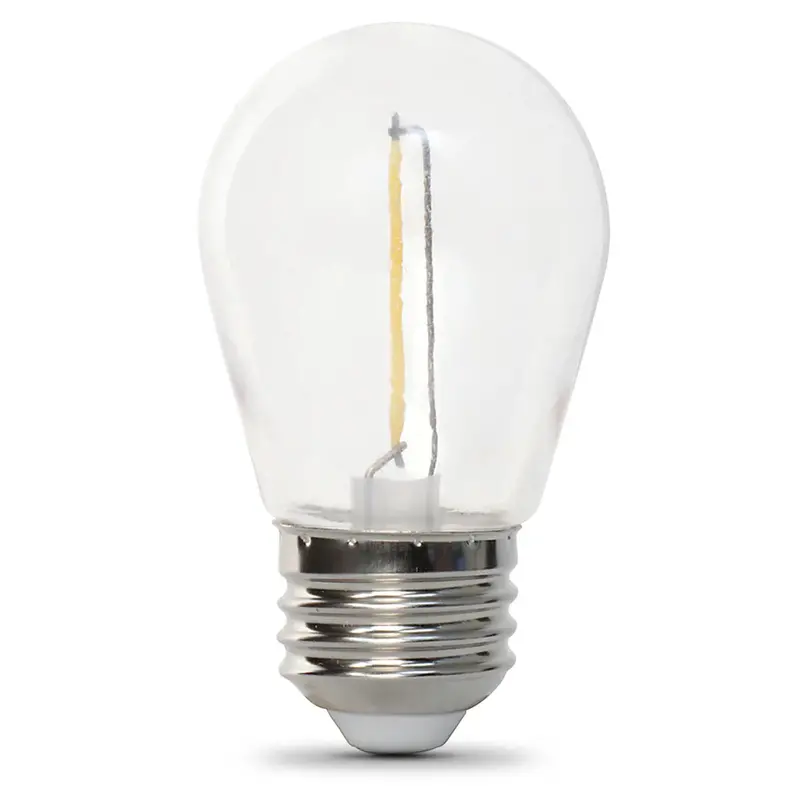 Feit Electric 1W (11W Replacement) Warm White (2200K) E26 Base S14 Filament Led String Light Bulb Replacement 1