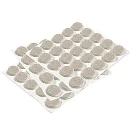Felt Bumpers, Self-Adhesive, Tan, Round, 3/8-In., 75-Pk. 1