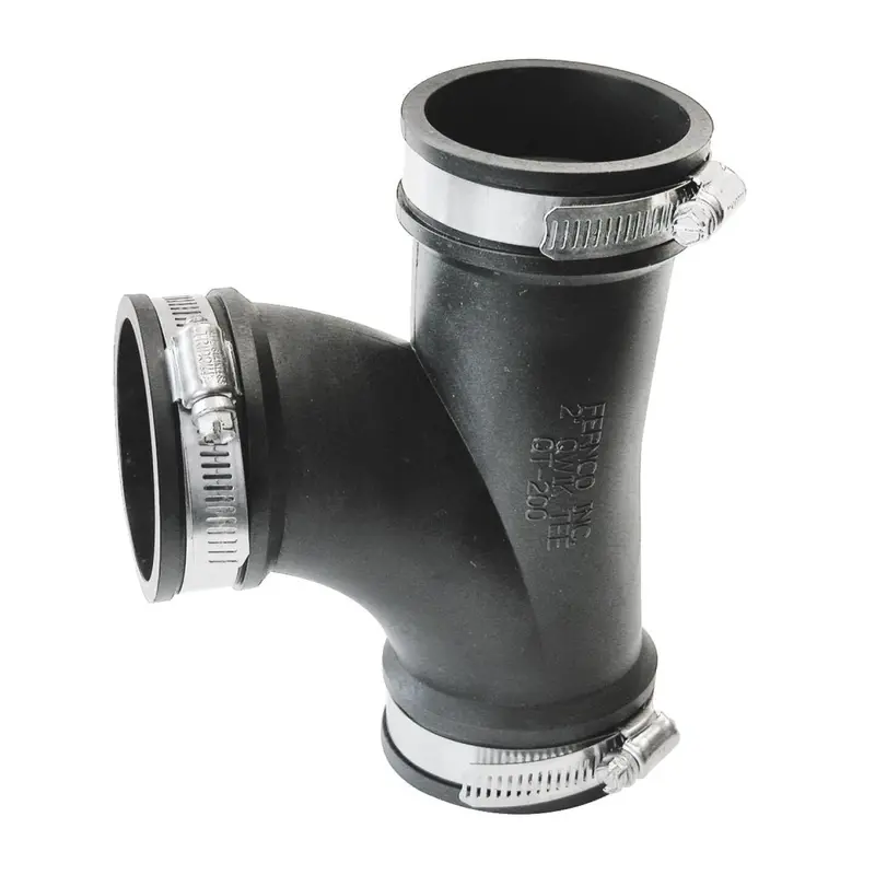Fernco 2 In. Flexible Repair Pvc Tee 1