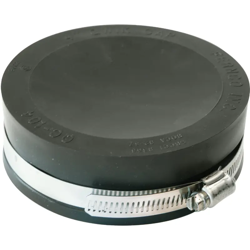 Fernco 4 In. Flexible Slip Pvc Cap 1