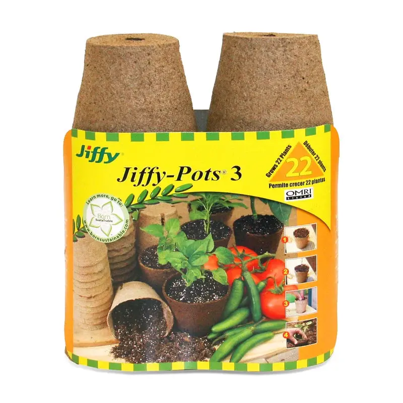 Ferry-Morse Jiffy-Pots Organic Seed Starting Biodegradable Peat Pots 1