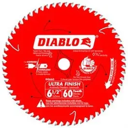 Finish Circular Saw Blade, 6-1/2-In. X 60T 1