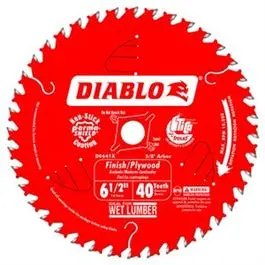Finish/Plywood Saw Blade, 6-1/2-In. X 40T 1