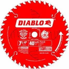 Finishing Saw Blade, Carbide Tipped, 40-Tpi, 7-1/4-In. 1