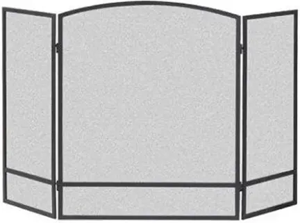 Fireplace Sreen 3- Panel Folding Arched 1