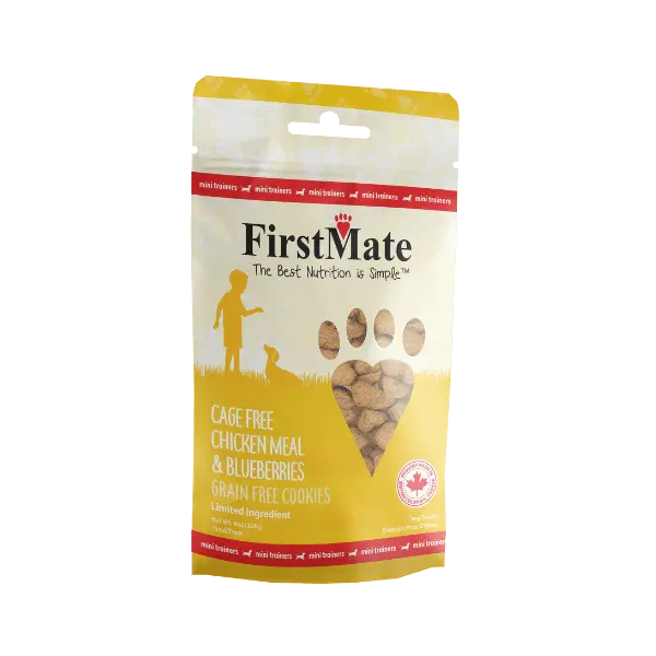 Firstmate Pet Foods Mini Trainers Cage Free Chicken Meal & Blueberries Dog Treats 2