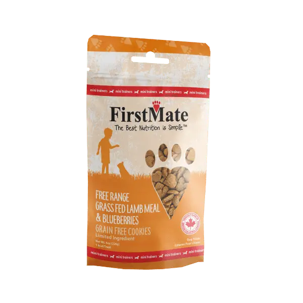 Firstmate Pet Foods Mini Trainers Grass Fed Lamb Meal & Blueberries Dog Treats 1