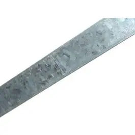 Flat Steel Bar, Zinc Plated, 12 Gauge, 1/8 X 1 X 48-In. 1