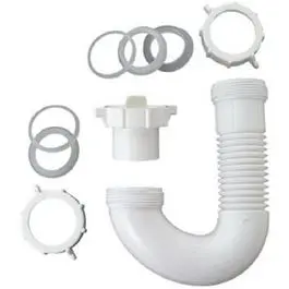 Flexible Drain J Bend With Hi-Line Adapter 1
