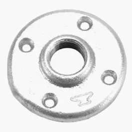 Floor Flange, Galvanized, 1.25-In. 1
