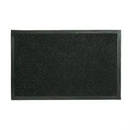 Floor Mat, Dual Rib Charcoal Black, Indoor/Outdoor, 21 X 36-In. 1