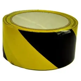 Floor Tape, Yellow/Black, 2-In. X 54-Ft. 1