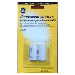 Fluorescent Starter, For 14, 15 & 20-Watt Lamps, 2-Pk. 1