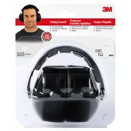 Folding Protective Earmuffs, Black 1