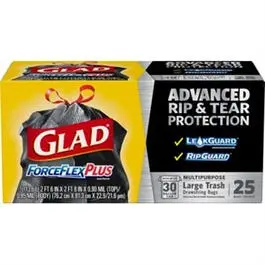 Force Flex Outdoor Trash Bag, 25-Ct., 30-Gal. 1