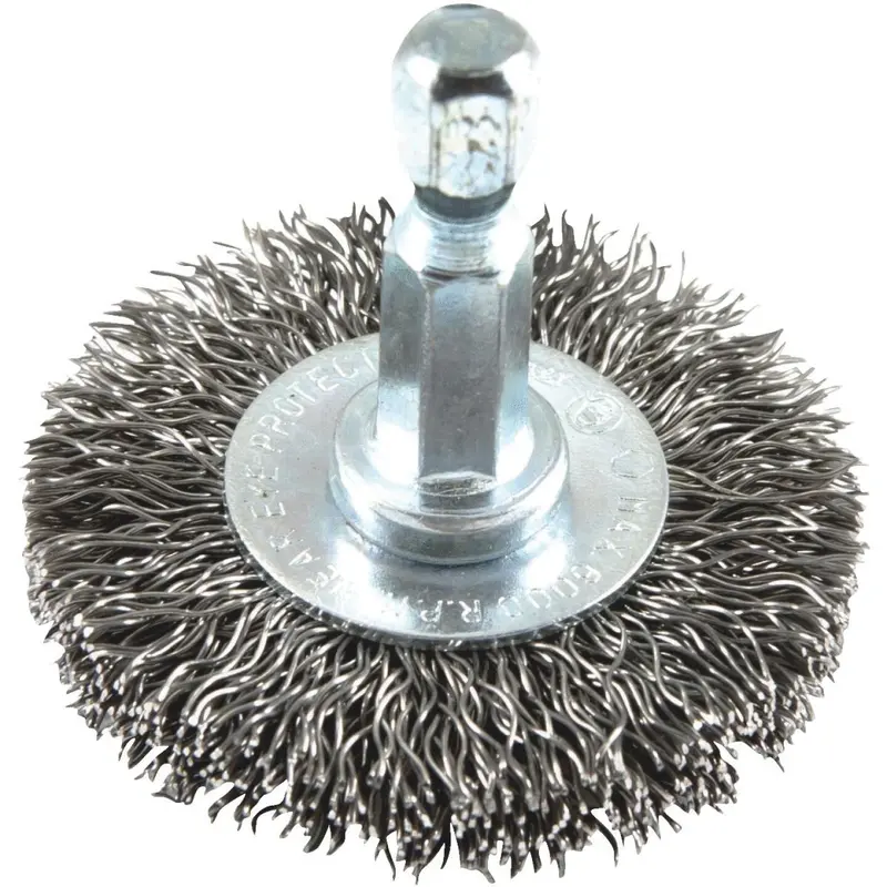 Forney 1-1/2 In. Hex Crimped, Coarse Drill-Mounted Wire Wheel 1