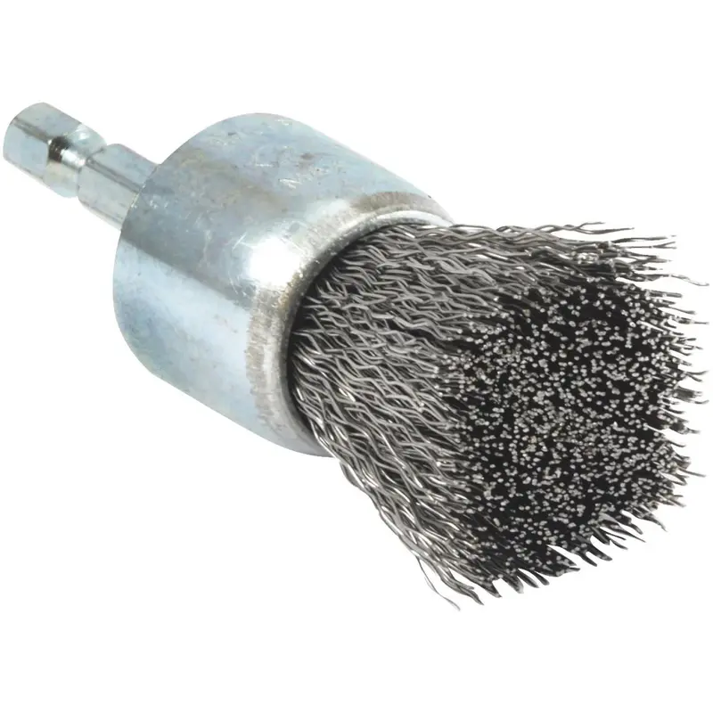 Forney 1 In. Hex .008 In. Drill-Mounted Wire Brush 1