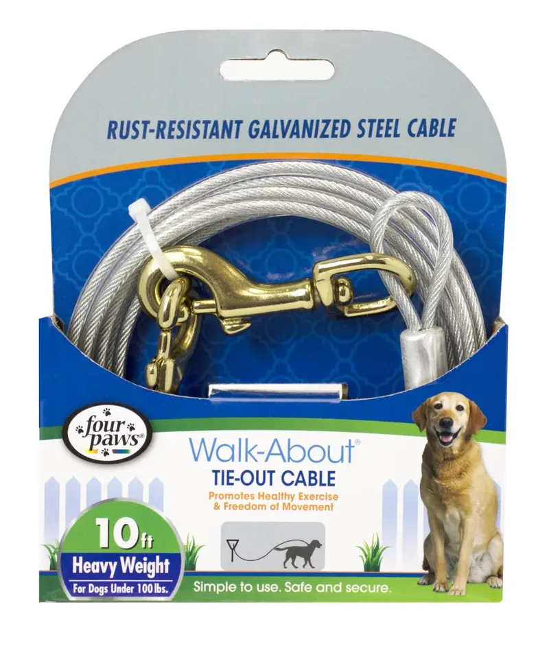 Four Paws® Walk-About® Tie-Out Cable - Heavy Weight 1