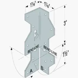 Framing Angle Z-Max, 90-Degree Angle, 18-Gauge Steel, 3 X 5-In. 1