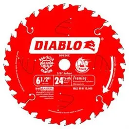 Framing Saw Blade, 6-1/2-In. X 24T 1
