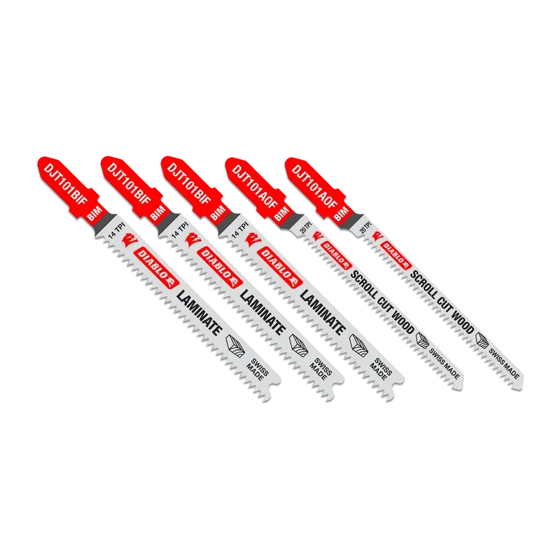 Freud America Diablo Bi-Metal T-Shank Jig Saw Blade Set For Laminate Cutting 2