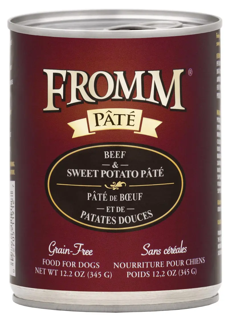 Fromm Grain-Free Beef & Sweet Potato Pâté Dog Food 1