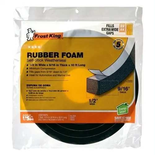 Frost King Rubber Foam Weatherseal 1
