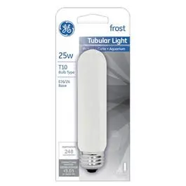 Frosted Tubular Light Bulb, 25-Watts, 5-5/8-In. 1