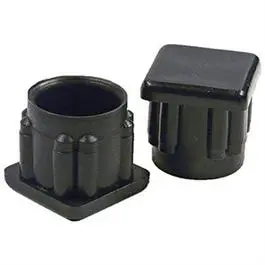 Furniture Glide, Internal, Square Plastic, 3/4-In. Id, 4-Pk. 1