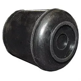 Furniture Leg Tip, Black Rubber, 5/8-In. 1