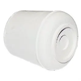 Furniture Leg Tip, Off White Rubber, 1-In. 1