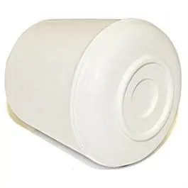 Furniture Leg Tip, Off White Rubber, 1-In., 4-Pk. 1