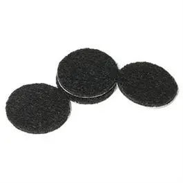 Furniture Pads, Self-Adhesive, Black Felt, Round, 1.5-In., 8-Pk. 1