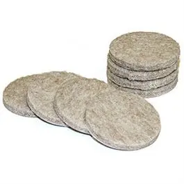 Furniture Pads, Self-Adhesive, Tan Felt, Round, 1.5-In., 8-Pk. 1